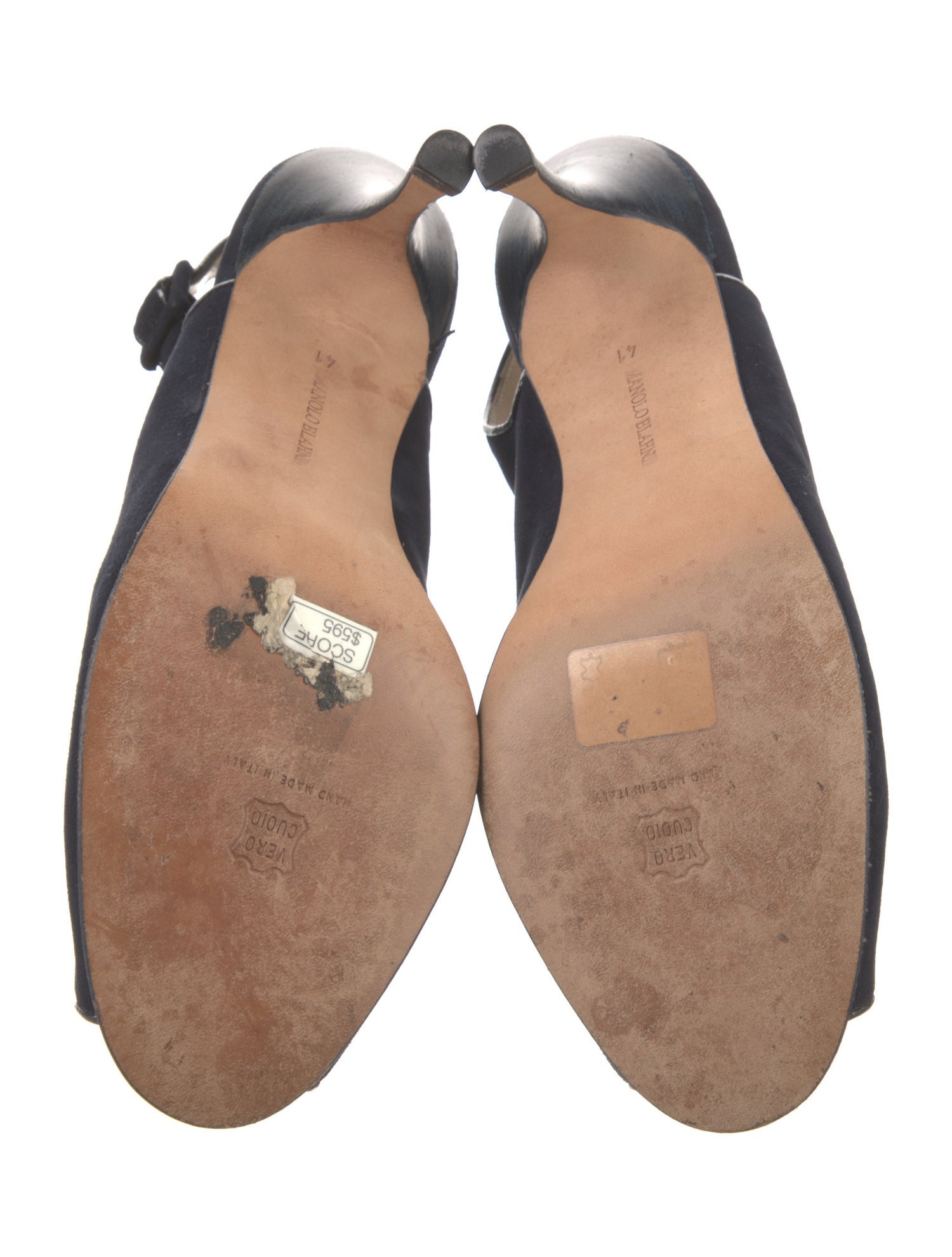 Manolo Blahnik Patent Leather Slingback Pumps